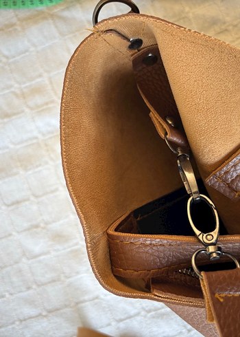 Vintage Love Minimalist Kahverengi Deri Kadın Çanta