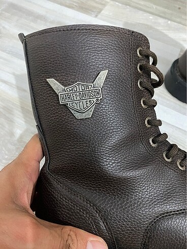 42 Beden kahverengi Renk Harley Tarzı Bot