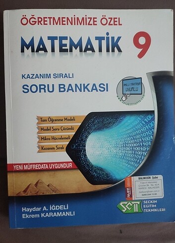  Matematik 9soru bankası 