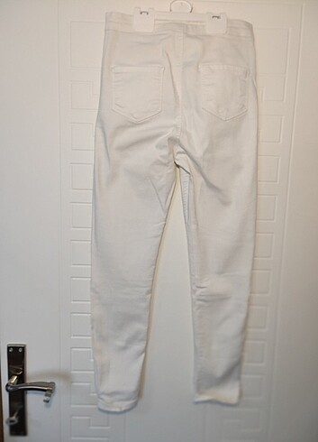 36 Beden Beyaz Jean pantolon slimfit