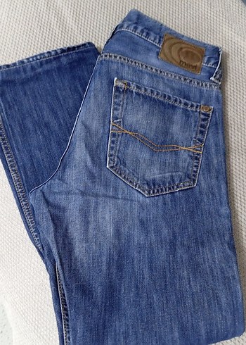 Erkek Mavi Denim Normal Boy Rahat Kesim Jean - Görsel 2