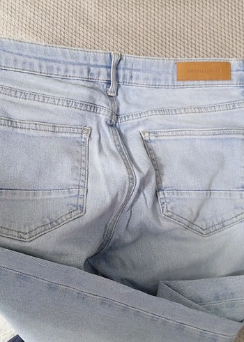 Mavi Loose Fit Düğmeli Erkek Kot Pantolon - Görsel 2