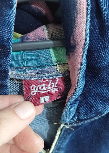 Mavi Parlak Kolsuz Denim yelek - Görsel 3