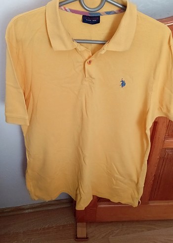 Erkek Sarı Kısa Kollu Polo Tişört - Görsel 2