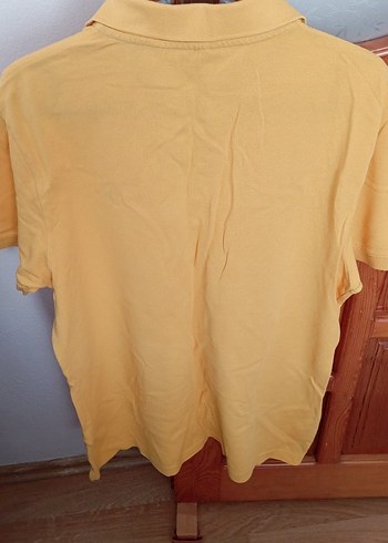 Erkek Sarı Kısa Kollu Polo Tişört - Görsel 3