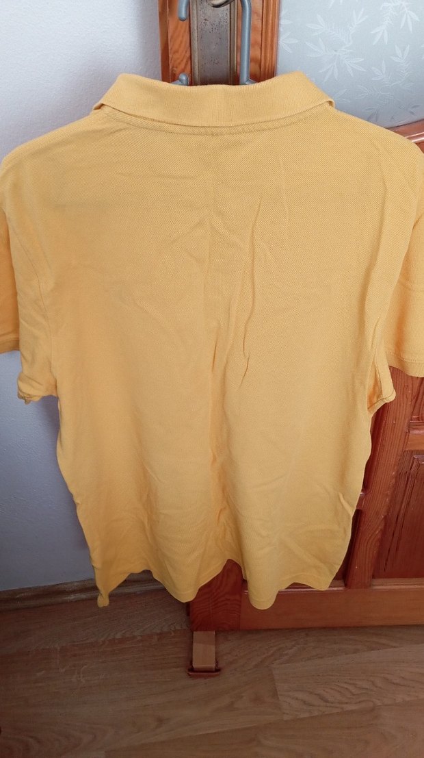 Erkek Sarı Kısa Kollu Polo Tişört - Görsel 3