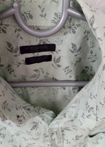 Yeşil Baskılı Pamuklu Uzun Kollu Erkek Gömlek - Görsel 3