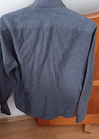 Gri Erkek Keten Uzun Kollu Gömlek - Görsel 4