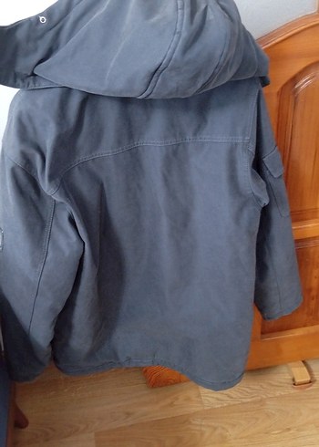 Gri Erkek Çocuk Denim Ceket Düğmeli - Görsel 5