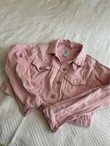 Pembe kot ceket