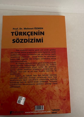 Türkçenin Sözdizimi - Prof. Dr. Mehmet Özmen - Görsel 3