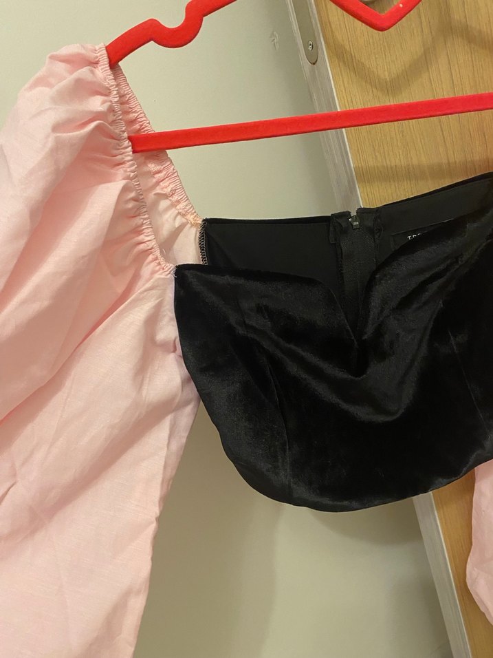 Pembe kadife bustiyer - Görsel 4