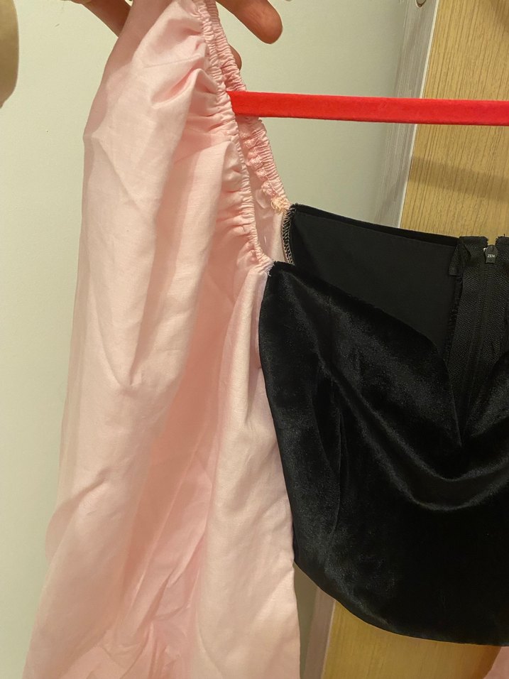 Pembe kadife bustiyer - Görsel 2