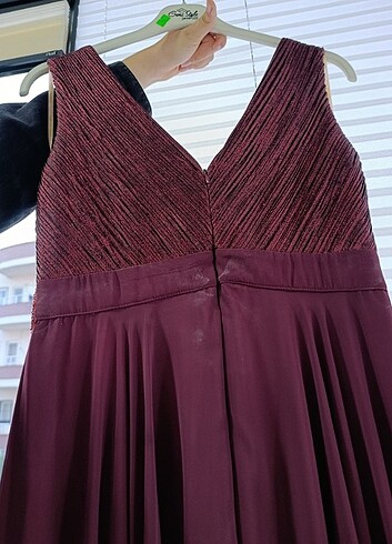 40 Beden bordo Renk Abiye elbise 