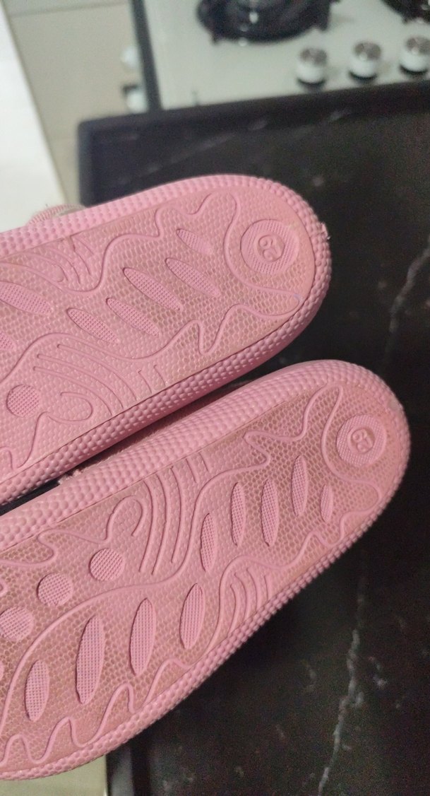 Kız Çocuk Pembe Nakışlı Sıcak Terlik - Görsel 3