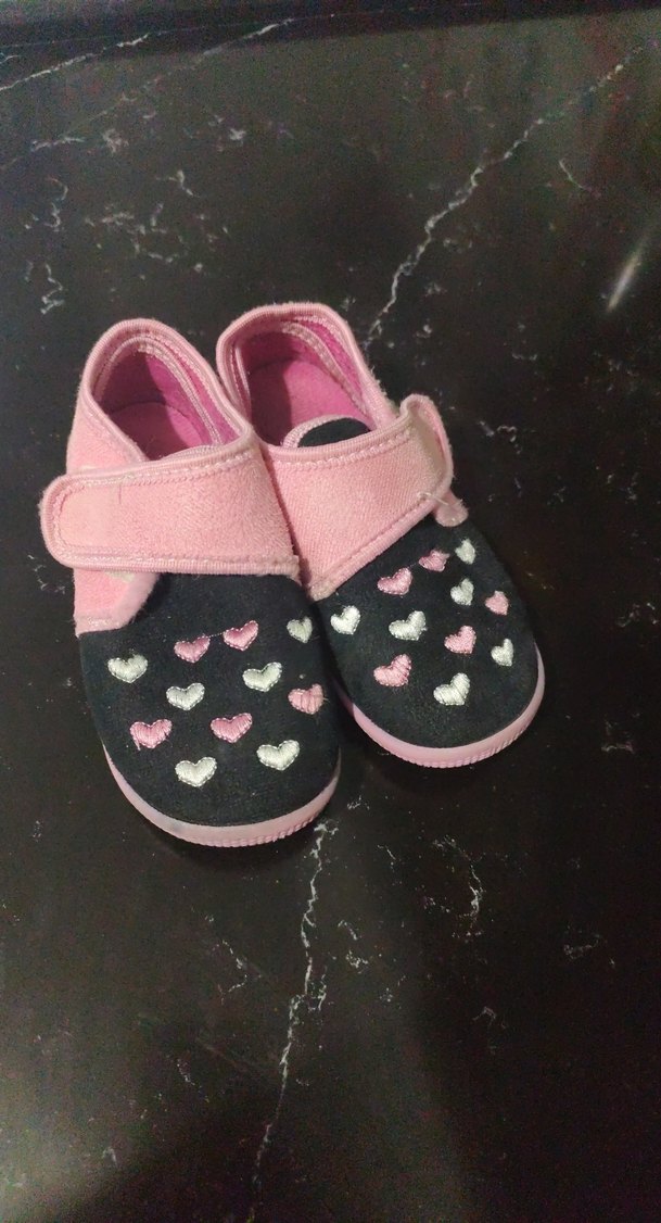 Kız Çocuk Pembe Nakışlı Sıcak Terlik - Görsel 2