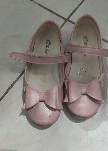 Pembe Kız Çocuk Babet Ayakkabı - Görsel 2