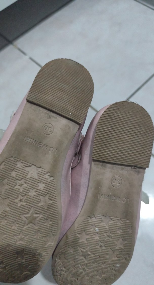 Pembe Kız Çocuk Babet Ayakkabı - Görsel 3