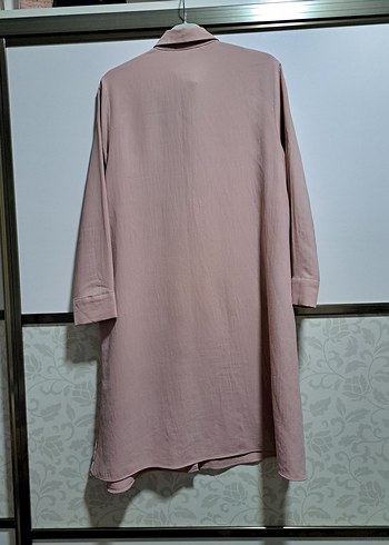 LC Waikiki pudra Uzun Kollu Keten Tunik
