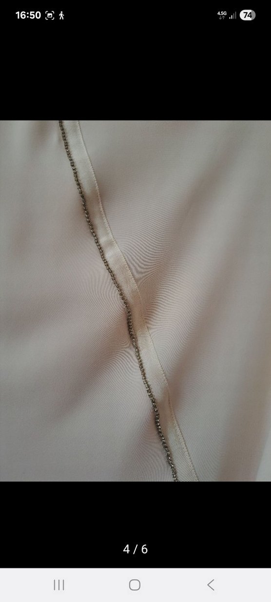 Bej Kadın Uzun Kollu Asimetrik Takım qupra ghisa venöve - Görsel 4