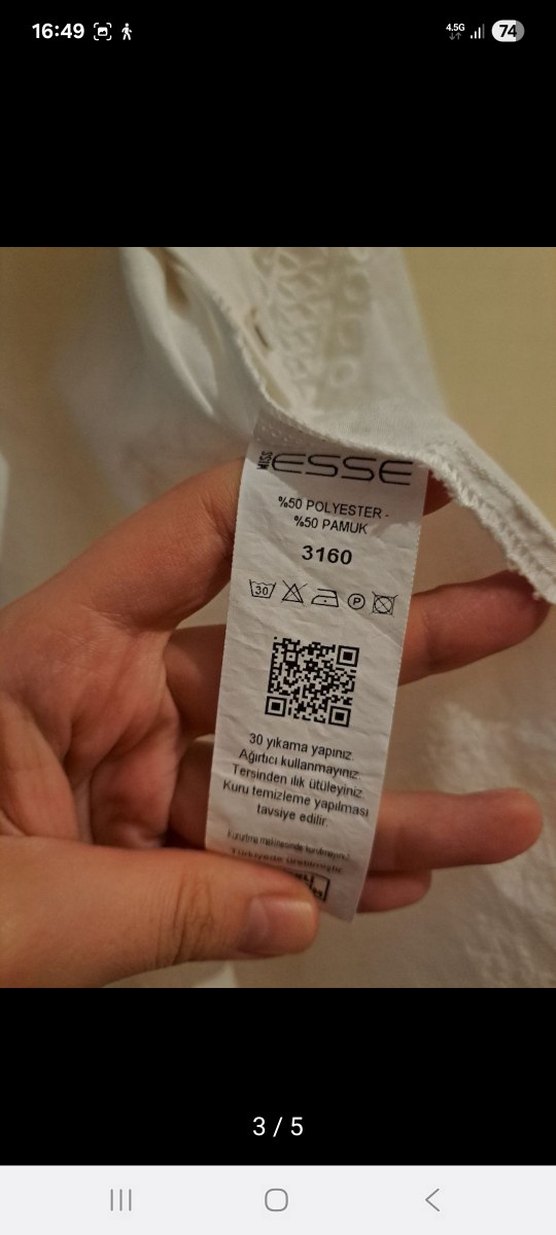 Fırfırlı Beyaz Keten Bohem Gömlek - Görsel 4