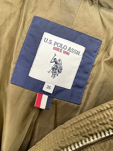 36 Beden yeşil Renk U.S Polo Assn. Kaban %70 İndirimli.