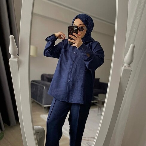 Lacivert keten takım