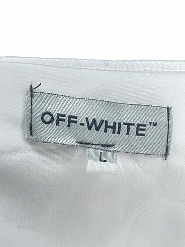 l Beden beyaz Renk Off-White Sweatshirt %70 İndirimli.