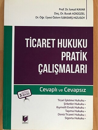 Ticaret hukuku pratik çalışmaları