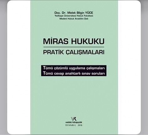 Miras hukuku pratik çalışmaları/ melek bilgin yüce