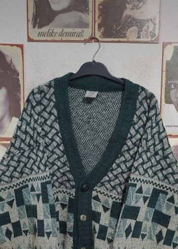 Bohem Desenli Gri Boğazlı Kazak - Görsel 9