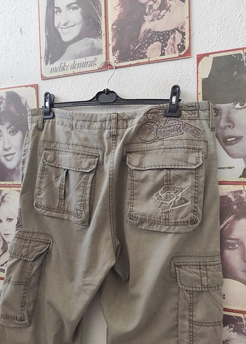 Kemerli Bej Kamuflaj Erkek Şort - Görsel 6