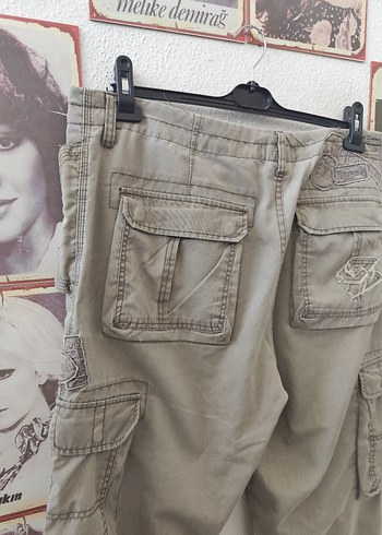 Kemerli Bej Kamuflaj Erkek Şort - Görsel 8