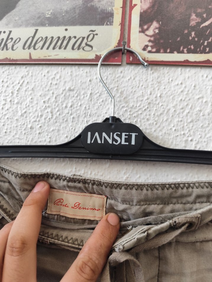 Kemerli Bej Kamuflaj Erkek Şort - Görsel 5