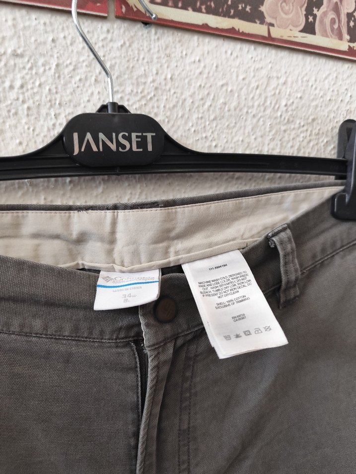 Gri Pamuklu Bol Kesim Mini Şort - Görsel 3