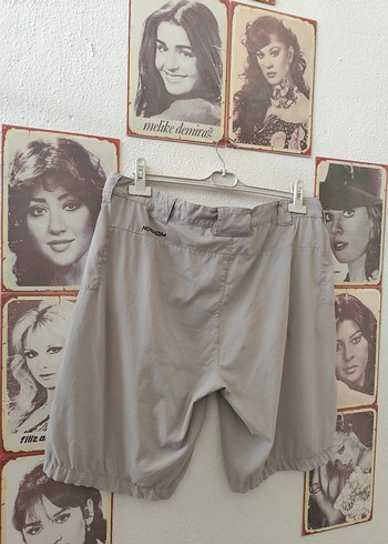 Kemerli Bej Keten Erkek Şort - Görsel 4