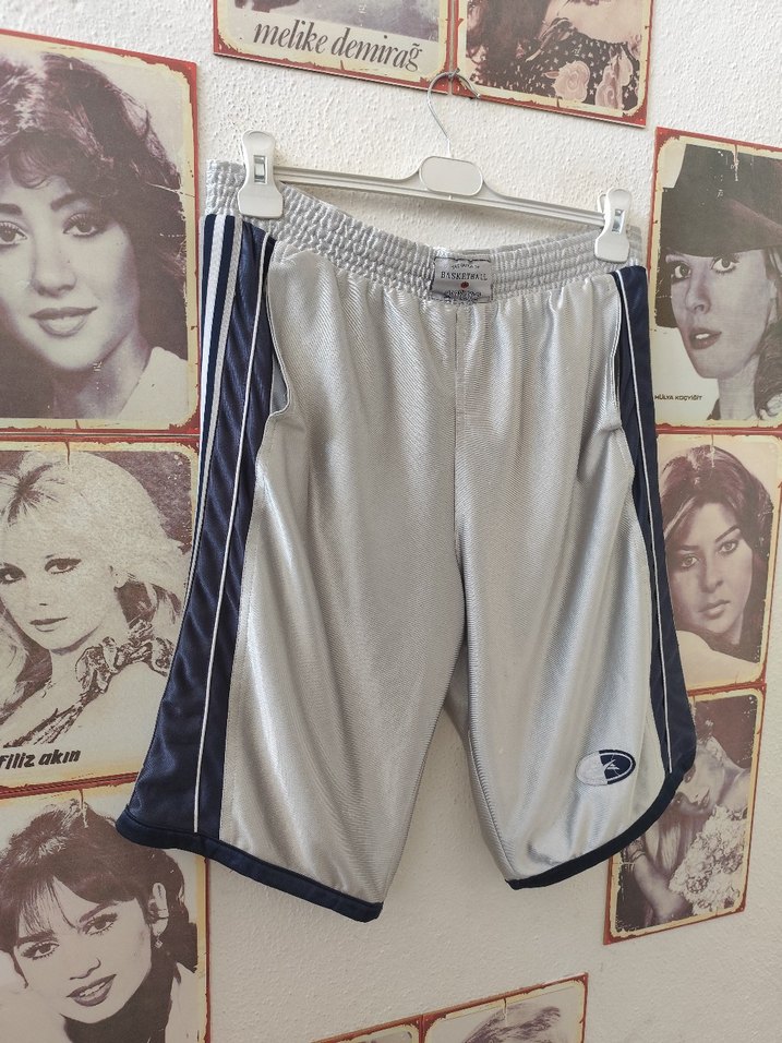 Gri Bel Bantlı Rahat Atlet Şort - Görsel 2