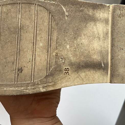 38 Beden ten rengi Renk Manuka ekru krem sandalet