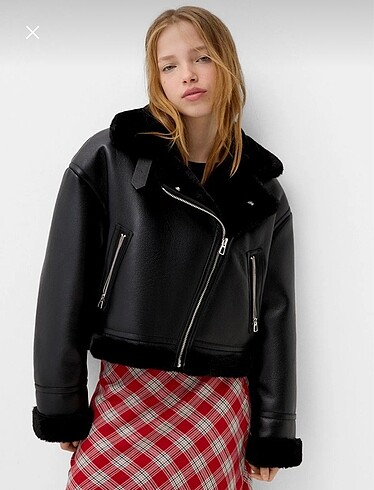 Bershka suni deri ceket
