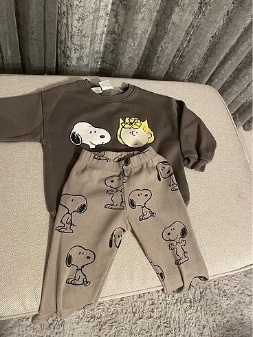 Zara alt üst snoopy takım