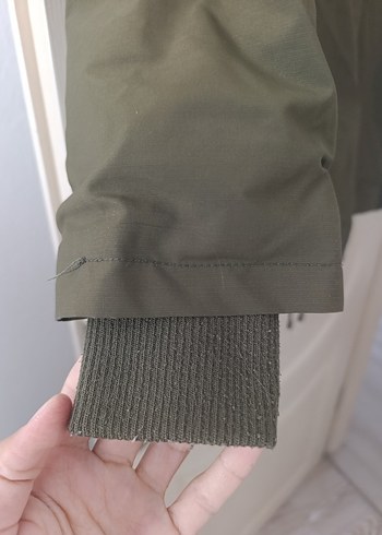 Kapüşonlu Rahat Kesim Kadın Mont - Görsel 5