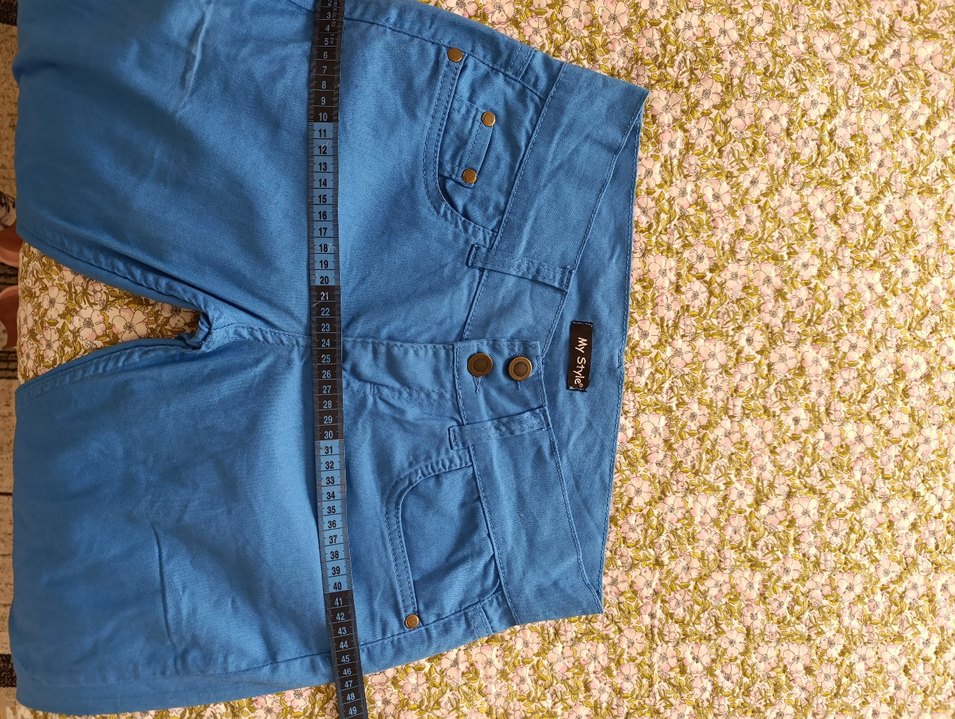 Kadın Mavi Dar Kesim Denim Pantolon - Görsel 3