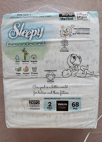 Sleepy Sleepy bebek bezi 2 numara