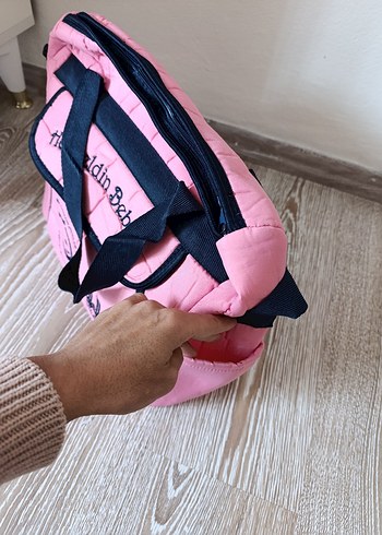 Pembe Baskılı Bebek Çantası - Görsel 7