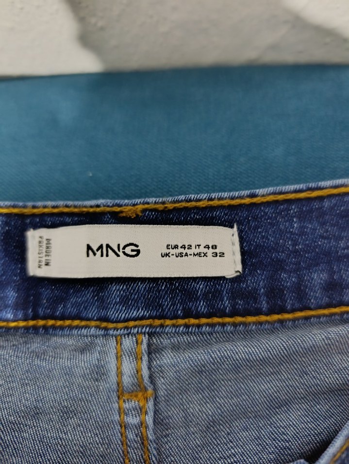 Erkek Mavi Normal Paça Elastik Kot Pantolon - Görsel 3