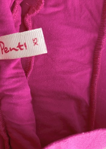 Penti Pembe Fırfırlı Midi Etek