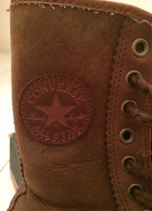 Converse All Star Kürklü kahverengi uzun sıcacık bot