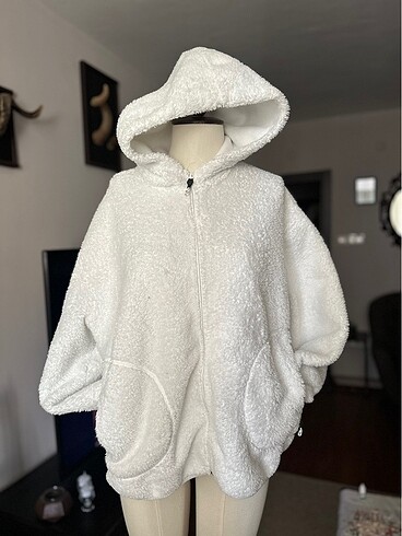 Peluş Polar Fermuarlı Sweatshirt