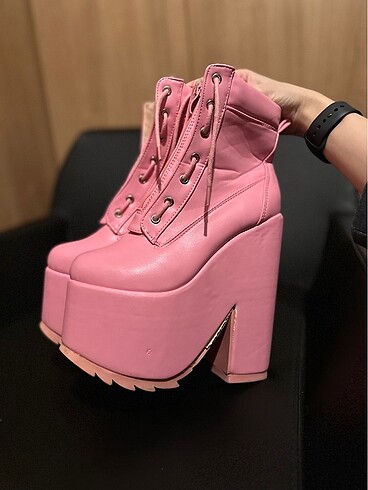 Pembe Pastel Goth Platform Bot. - Görsel 2