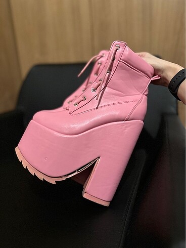 Pembe Pastel Goth Platform Bot. - Görsel 3
